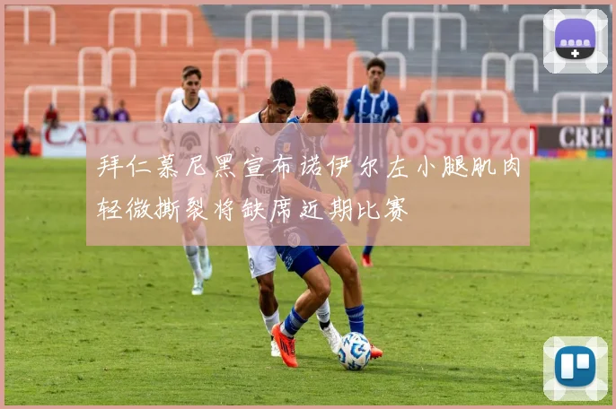 拜仁慕尼黑宣布诺伊尔左小腿肌肉轻微撕裂将缺席近期比赛